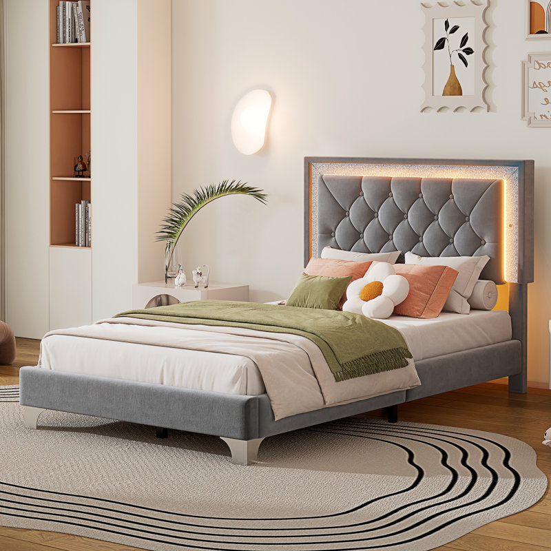 Led bed frame twin hotsell